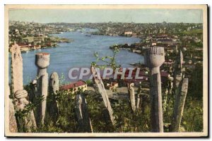 Postcard Old Eyupten Halic View of the Golden Horn from Eyup Istanbul