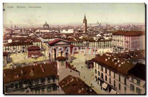 Old Postcard Panorama Milano