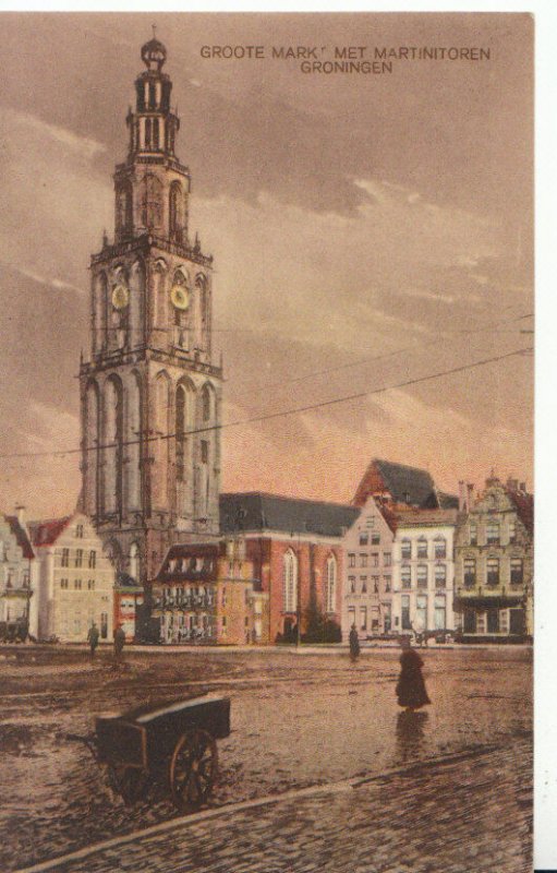 Netherlands Postcard - Groote Mark - Met Martinitoren - Groningen - Ref ZZ5493