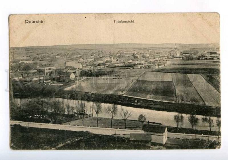 213992 WWI CZECH DOBRSHIN german military RPPC 1915 year