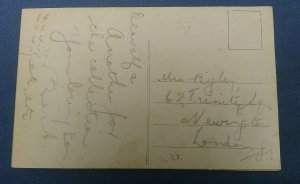 WW1 EMBROIDERED SILK POSTCARD GOOD WISHES RED ENSIGN 