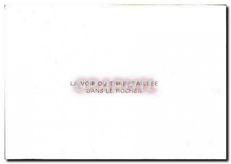 Old Postcard The Path Train Size in the rock