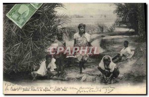 Old Postcard Young Girls At The Seguia