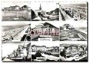 Postcard Modern Church Cabourg Beach Pool Golf Normandy Hotel