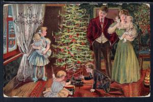 A Merry Christmas Tree Family Scene BIN