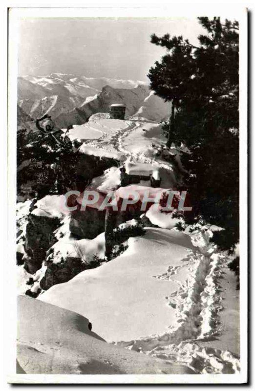 Postcard Old Peira Cava Landscape d & # 39Hiver