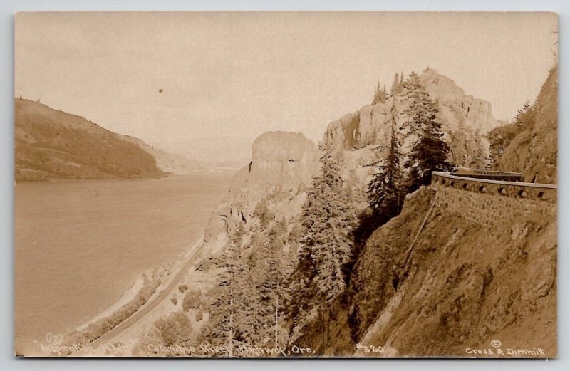 RPPC Inspiration Point Columbia River Highway Oregon Postcard B42