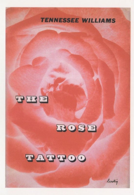 Tennessee Williams The Rose Tattoo 1951 Book Postcard