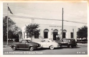 El Campo Texas Post Office Real Photo Vintage Postcard AA26394