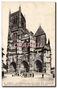 Old Postcard Meaux Cathedral