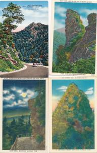 (4 cards) Smoky Mountains Tennessee or North Carolina Chimney Tops Duck Hawk