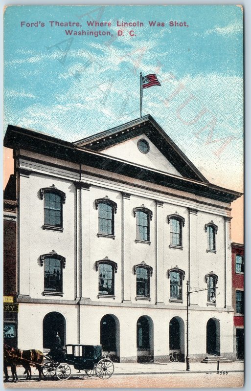 c1910s Washington DC, Ford's Theatre Lincoln Shot Assassination Ottenheimer A198