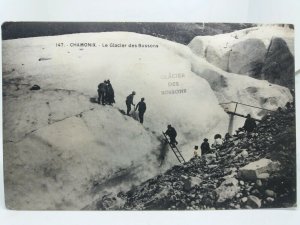 Chamonix France Le Glacier des Bossons Vintage Antique French Postcard 1907