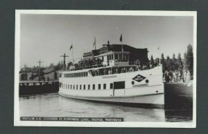 Ca 1940's RPPC Grayline SS Sightseer At Government Locks Seattle Wa Mint