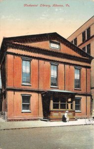MECHANICS' LIBRARY ALTOONA PENNSYLVANIA POSTCARD (c. 1910)