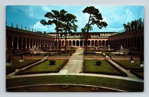 West Terrace Court View John Mable Ringling Museum Art Sarasota Florida Postcard 