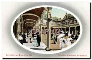 Belgie Belgium Brussels Brussels Old Postcard 1910 Exhibition Kermesse The march