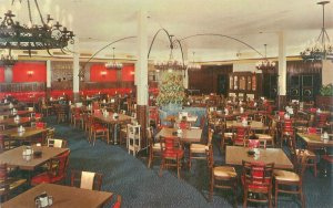 St Petersburg Florida  Driftwood Cafeteria Interior Vintage Chrome Postcard