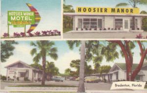 D9989 FL, Bradenton Hoosier Manor Motel Postcard