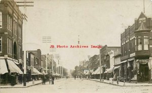 IA, Oelwein, Iowa, RPPC, Street Scene, Business Area, 1912 PM, Gem Photo