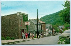 HARPERS FERRY, West Virginia WV ~ HIGH STREET Scene ~ House of Brass Postcard