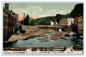 1911 View Of Black River Springfield Vermont VT Posted Antique Postcard   