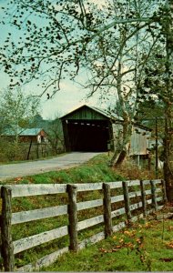 Covered Bridge At Harshville Ohio