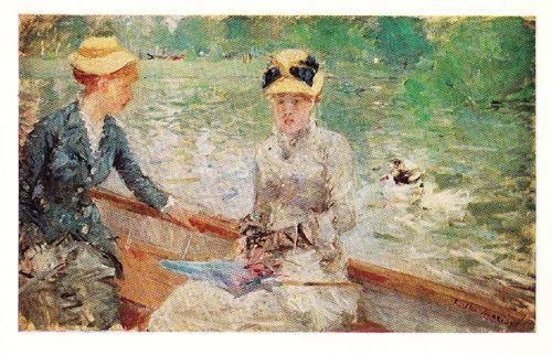 Morisot Berthe Jour D'Ete Rare French London Art Gallery Painting Postcard