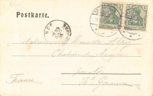 A690 Germany 1903 Gruss vom Drachenfels vintage postcard