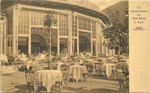 Postcard Italy Bozen C-1910 Hotel Bristol Garden Restaurant 23-4618