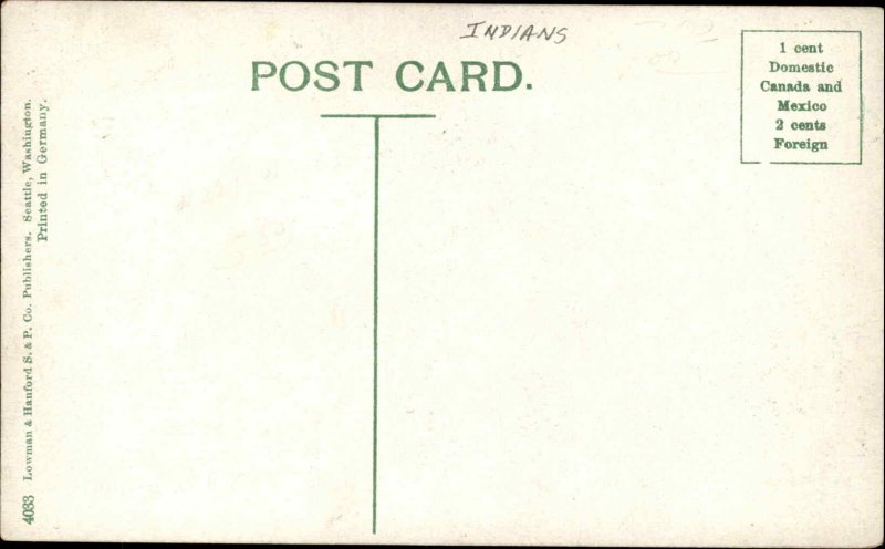 Native American Indian Over 100 Years Old c1910 Vintage Postcard 