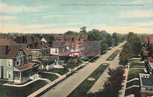IN, Indianapolis, Indiana, Alabama Street, Looking North, 1910 PM, No D3908