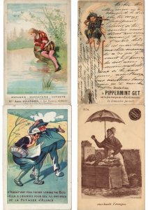 ADVERTISING PUBLICITÉ with BETTER 110 Vintage Postcards Pre-1940 (L4542)