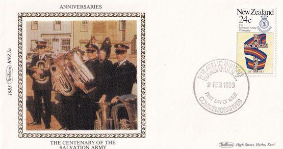 Salvation Army Benhams New Zealand First Day Cover