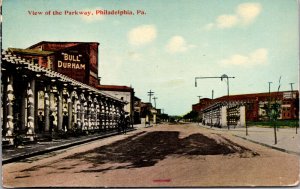 Postcard View of the Parkway in Philadelphia, Pennsylvania