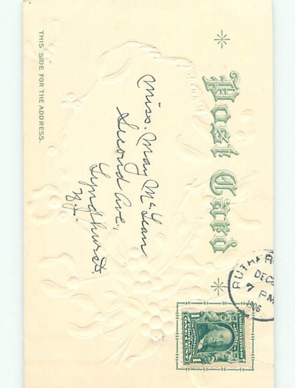 Divided-Back CHRISTMAS SCENE Great Postcard W9292