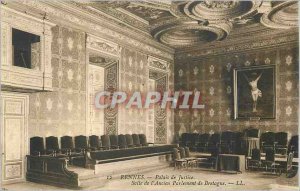 'Old Postcard 12 room courthouse reindeer of old''ll brittany parliament'