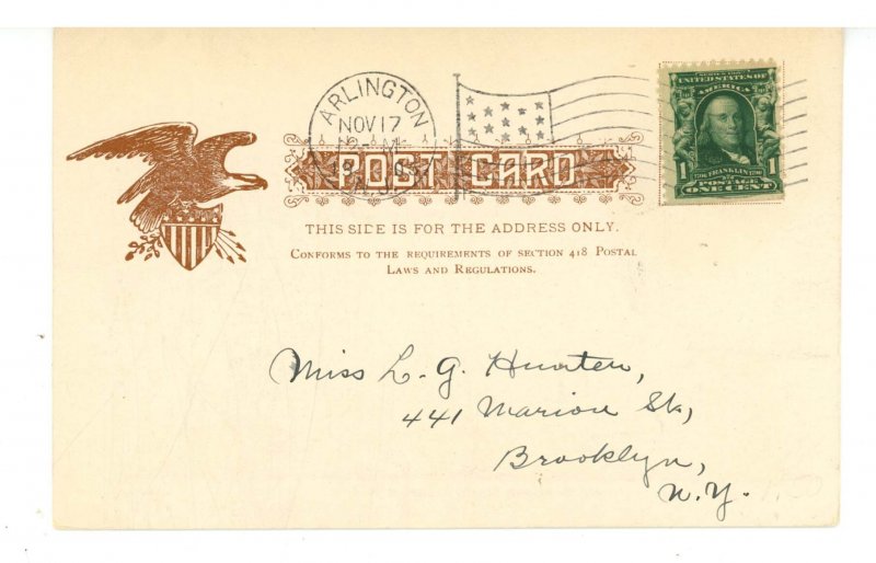 NJ - Arlington. Passaic River ca 1905