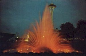 International Fountain  - Seattle, Washington WA Postcard
