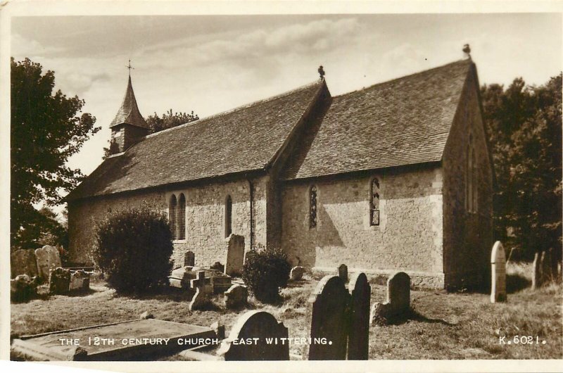 Postcard UK England Wittering, Northamptonshire 12th century church