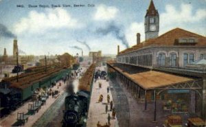Union Depot, Track View, Denver, CO, Colorado, USA Railroad Train Depot Unuse...