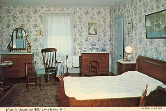 NY - Long Island, Oyster Bay. Sagamore Hill - Bedroom