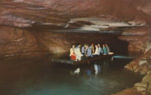 VINTAGE POSTCARD PADDLE ON ECHO RIVER WITHIN MAMMOTH CAVE NATIONAL PARK KENTUCKY