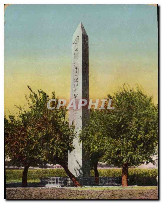 Postcard Ancient Egypt Egypt Mataria The obelisk of Heliopolis
