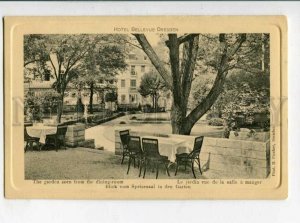 3127487 Germany DRESDEN Bellevue HOTEL Garden from dining-room