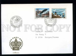 210404 Liechtenstein plane & dirigible 1979 year FDC