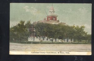 EL RENO OKLAHOMA CANADIAN COUNTY COURT HOUSE VINTAGE POSTCARD 1911