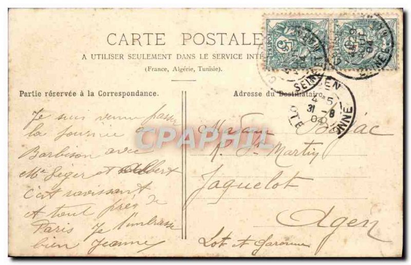 Old Postcard Foret De Fontainebleau Mare Aux Pigeons