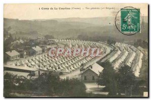 Old Postcard Camp of Courtine Creuse General view Militaria