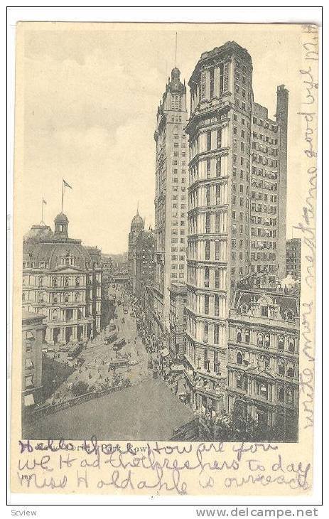 Park Row, New York, PU-1908